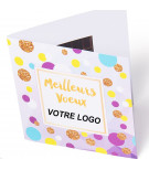 Carte Voeux et chocolat avec votre Logo