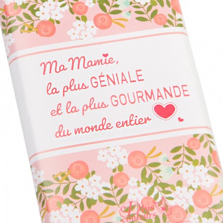 Tablette chocolat "Bonne Fête Mamie"