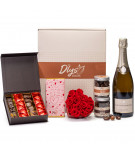 chocolat rose champagne saint-valentin