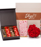 chocolat rose champagne saint-valentin