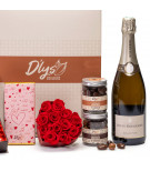 chocolat rose champagne saint-valentin