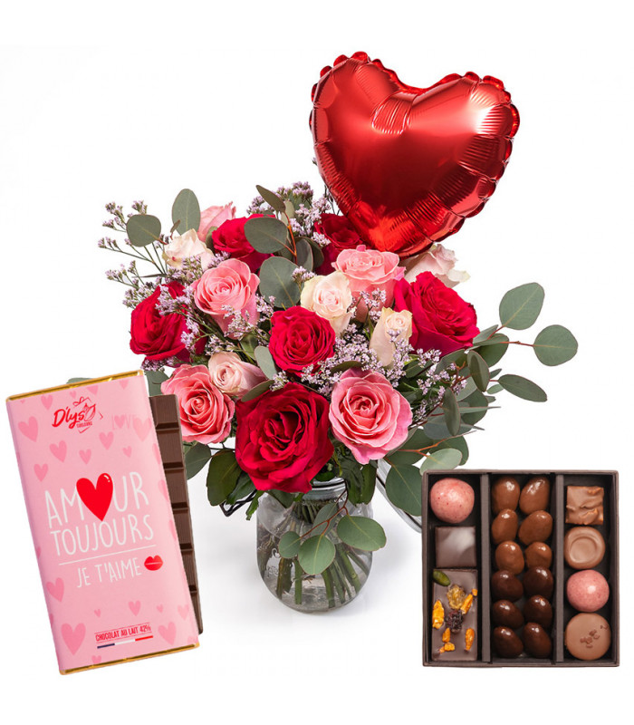 bouquet chocolat saint valentin