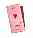 Tablette chocolat Saint Valentin personnalisé