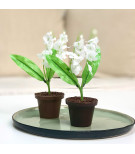 Pot de muguet en chocolat