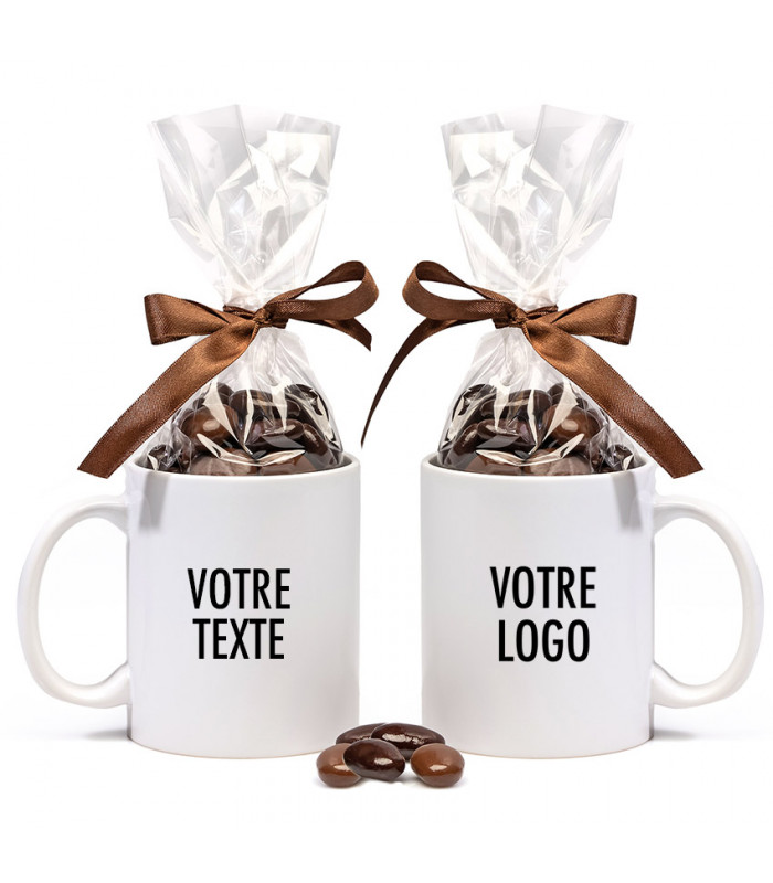 mug de chocolat personnalisé avec logo