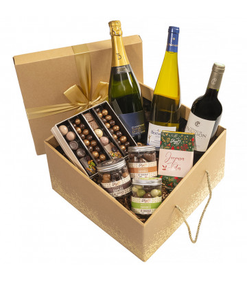 coffret vins champagne et chocolats