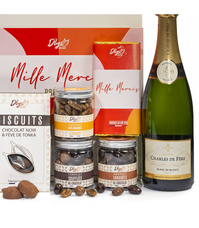 chocolat et champagne personnalisé