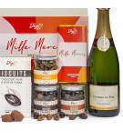 chocolat et champagne personnalisé