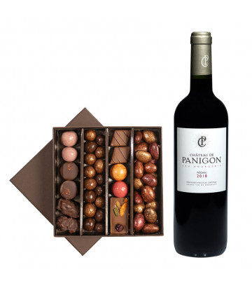 coffret vin chocolat noel