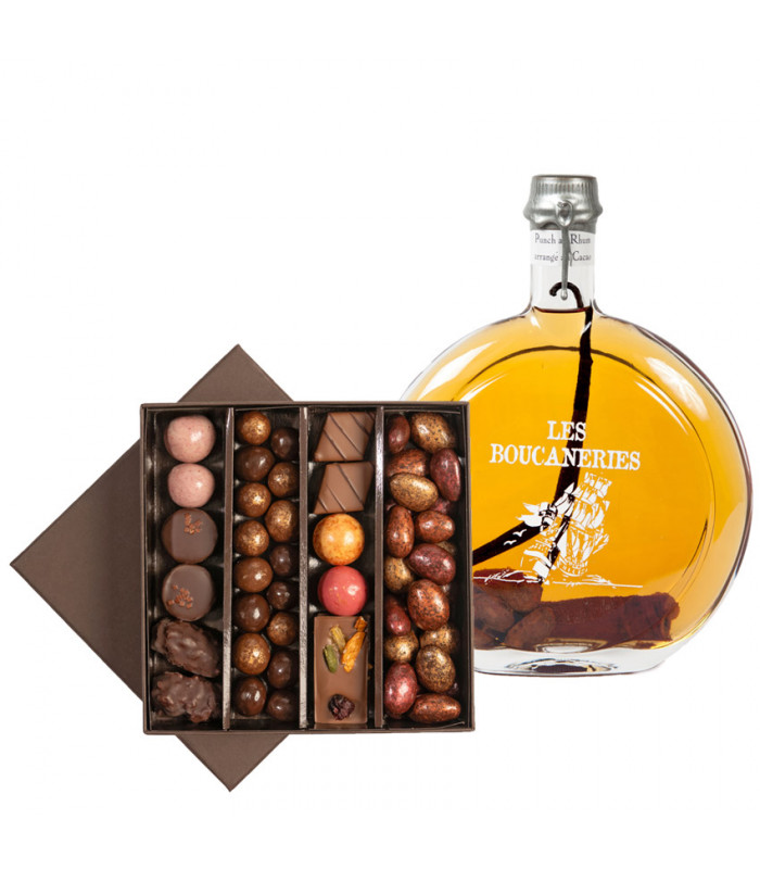 Chocolats de fêtes et Punch au Rhum arrangé au cacao