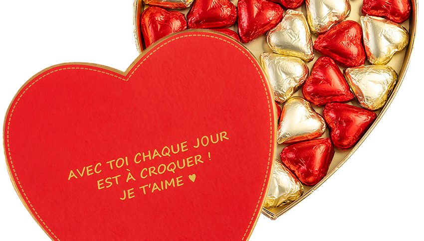 chocolat personnalisé saint valentin