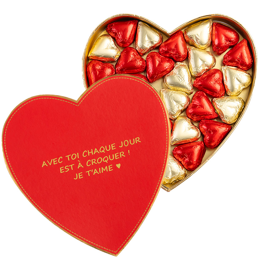 chocolat personnalisé saint valentin